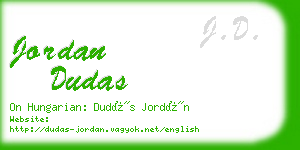 jordan dudas business card